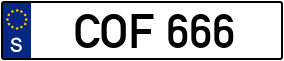 Trailer License Plate